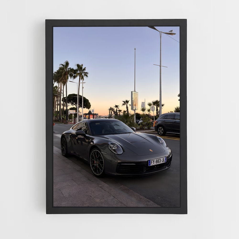 Poster Route de la Carrera – affiche Porsche (vue 2)